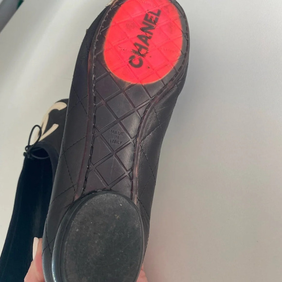 Chanel Vintage Cambon Ballet Flats - Picture 9 of 11